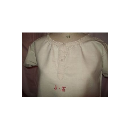 chemise ancienne en coton rose